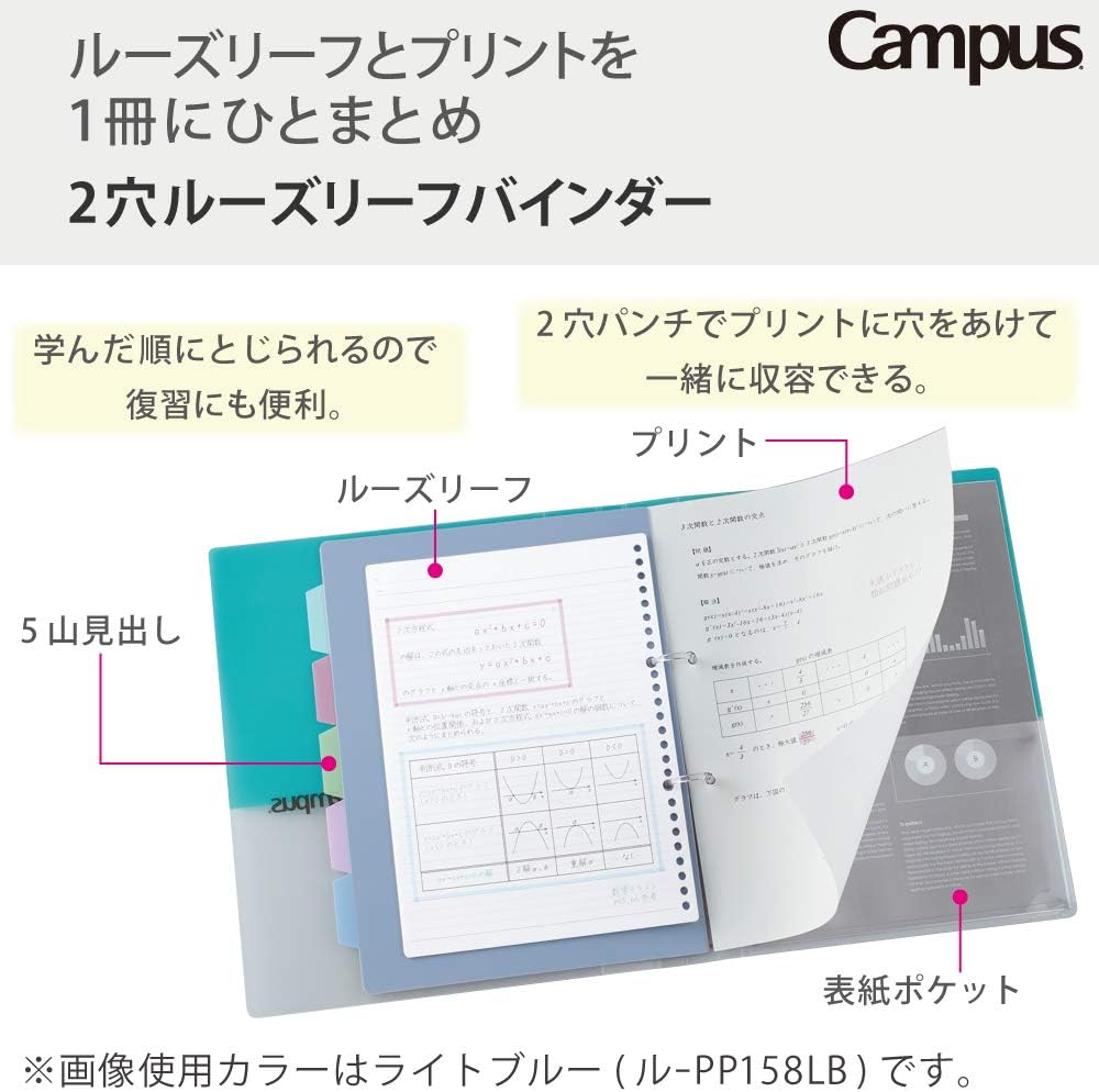 コクヨ ルーズリーフバインダー キャンパス B5 ル-PP358P