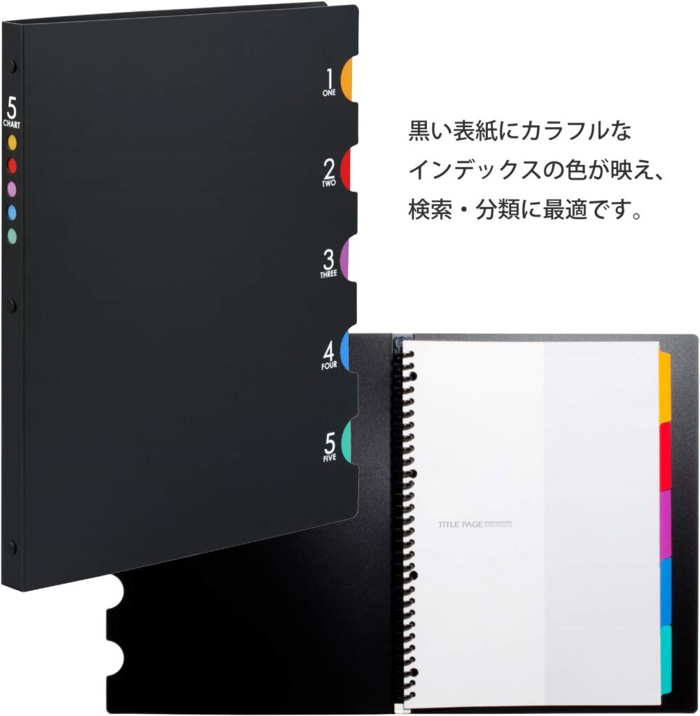 マルマン ルーズリーフ バインダー A4 ファイブチャート F483A