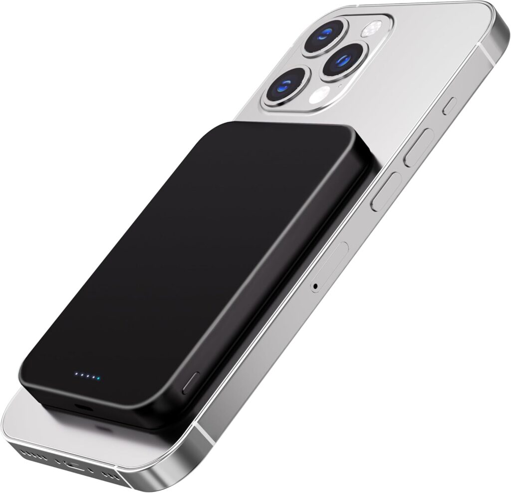 【業界初のチタン金属・14mmの超薄型】Yamisan Magsafe対応 モバイルバッテリー